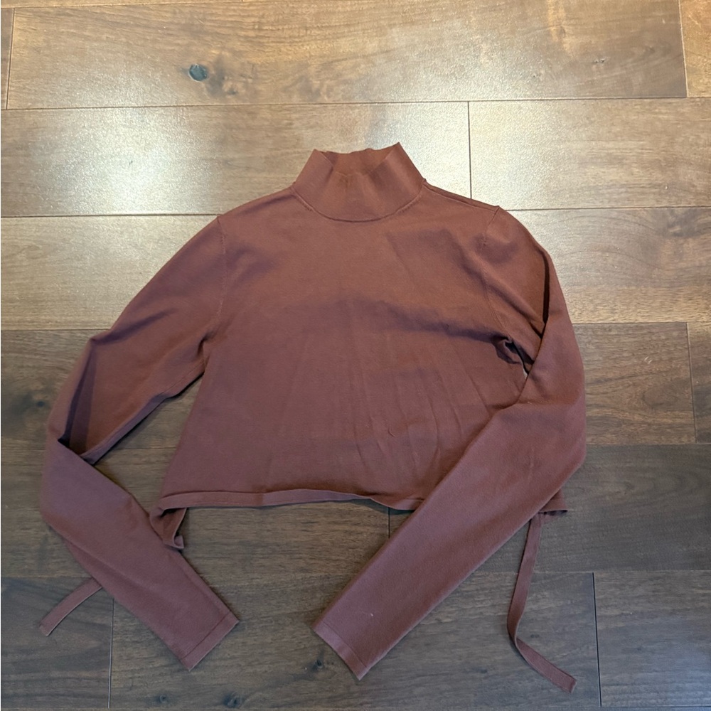 Sunday Best Chocolate Brown Knit Top